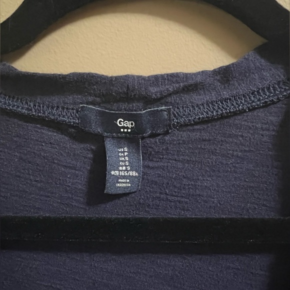 Gap Ladies Size S Navy Lightweight Button-up Cardigan - Picture 3 of 16